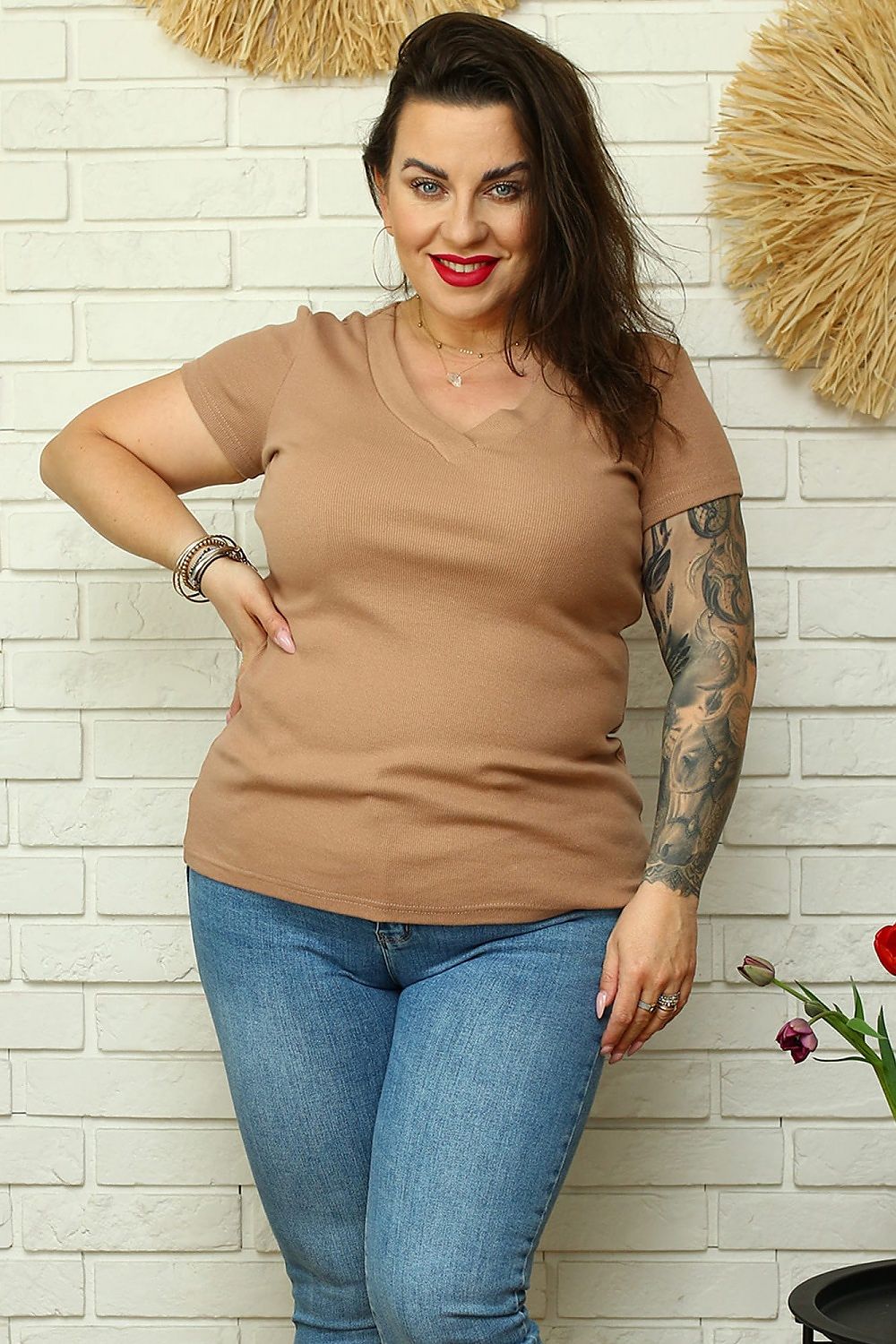 Plus size blouse model 169021